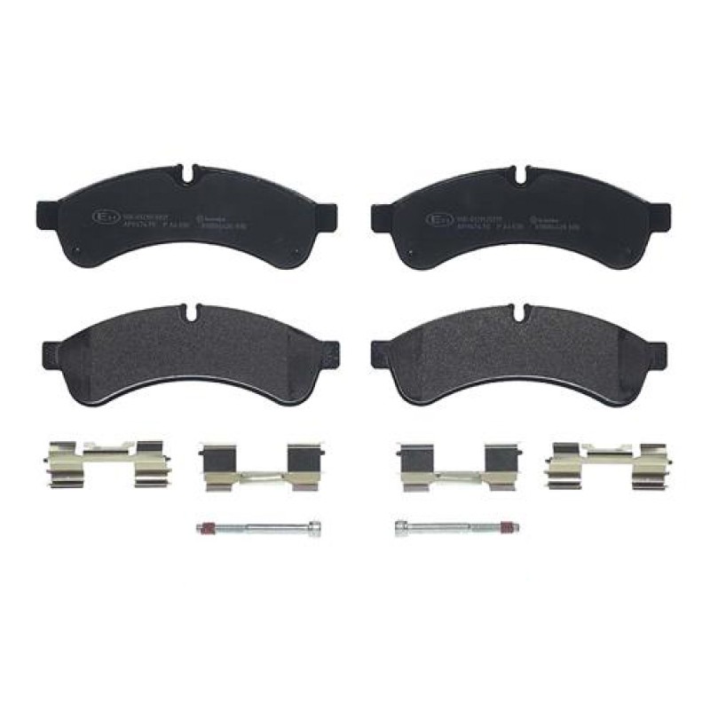 Remblokkenset Achteras Brembo premium